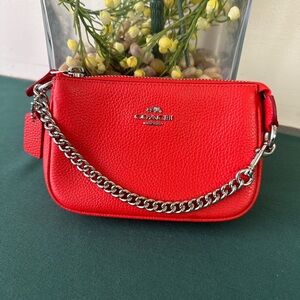 Coach Nolita 15 Red Pebble Leather